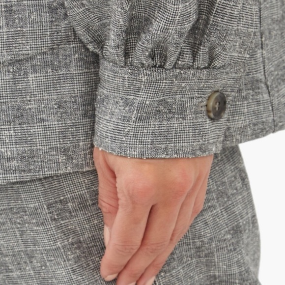 EUC Ganni checker plain suiting jacket blazer - Picture 3 of 10